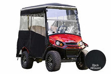 RED DOT Premium Golf Cart Enclosure for EZGO Express S4 Elite Golf Carts | Black AllGuard Fabric