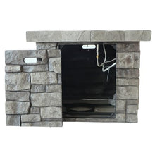 Merax 30" Outdoor Square MgO Propane Fire Pit - 40,000 BTU, Grey