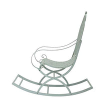 ELUKHT Metal Swing Garden Bench, Cast Iron Metal Garden Furniture Rocking Chair, Rocking Chair Park Bench, for porches and Living Rooms Weatherproof Swinging Garden Armchair