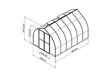 Palram Canopia Bella 8' x 12' Greenhouse Silver