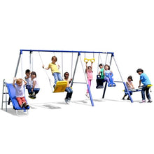Sportspower Super 9 Metal Swing Set Blue/Yellow