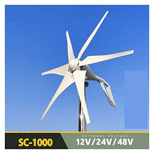 LIAMOS Wind Turbine Generator, Wind Generator Portable 600W Alternative Energy Windmills Alternateur 12V 24V 48V Wind Turbine MPPT Controller Wind System Wind Generator(without Controller,24V)