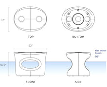 REZVANI FURNITURE STUDIO Tenjam Splash Series Amped Side Table for Pool Use (White Amped)