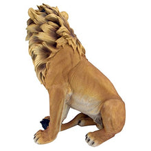Design Toscano King of Beasts Lion Indoor/Outdoor Garden Statue, 13 Inches Wide, 21 Inches Deep, 27 Inches High, Handcast Polyresin, Full Color Finish