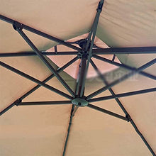 RWGOVLU Outdoor Patio Umbrellas Table Umbrella Sunshade Square Garden Parasol Sun Protection Tilt Mechanism Polyester Canopy for Garden Balcony Patio