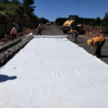 Kunovo Weed Barrier Fabric Water Permeable, Ground Cover Geotextile Fabric for Construction Projects, Excellent Tensile Strength Non Woven Road Fabric(2m(6.5ft) x100m(328ft))
