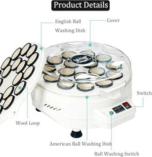 FYLFANYAN Cleaning Machine and Polishing Pool 2 in 1, Electronic Cleaning Machine of Automatic Cleaning Balls ~/