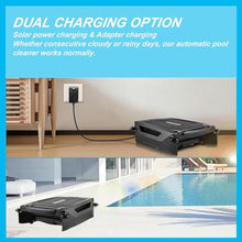 MZGYYD Cordless Pool Cleaner Robot, Working Time: 5 Hours, with Obstacle Sensing,for Cleaning Courtyard Pools Fallen Leaves