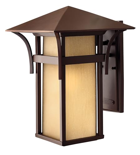 Hinkley Harbor Transitional One Light Large Outdoor Wall Mount, Anchor Bronze