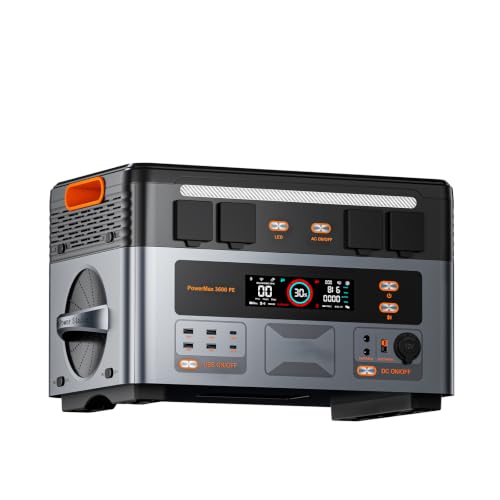 Solar Generator Portable Power Station 3600W, 2016Wh LiFePO4 Battery