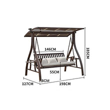 ELUKHT Creative Hotel Patio Porch Swing Glider with Stand Outdoor Swing Chairs with Canopy and Cushions, Garden Swing Lazy Daze Hammocks Swing Bench Suitable for Patio, Balcony