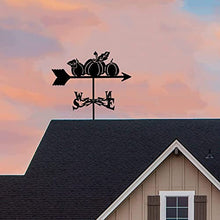 Metal Weathervane with Pumpkin Ornament Garden Weather Vane Wind Direction Indicators Garden Yard Roof Mount Corrosion Resistant and Durable (Style 5) (Style 1)