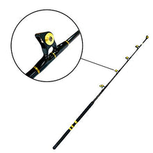 EAT MY TACKLE 80 Wide 2 Speed Fishing Reels on 130-160 lb Blue Marlin Rods (4 Pack) Black