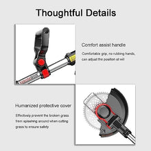 AMYYTL Cordless Grass Strimmer Electric Lawn Mower, Home Small Walk-Behind Lawn Mower with 3 Styles 9000mA Battery Rechargeable Portable Weeder for Garden Lawn Shrub Trimming Outdoor