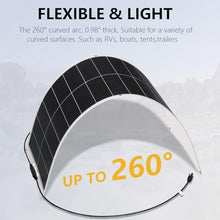 XINPUGUANG 100w Flexible Solar Panels 24V 1000W Solar System Kit Monocrystalline Cell Module 45A Controller 2000W Inverter for Off Grid Battery Charger for Cabin RV Boat Trailer