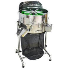 Automatic Bud Leaf Trimmer, 18 Inch Electric Twisted Spin Trimmer w/3 Blades,Speed Adjustable, Includes Mesh Bag & Hand Pruner for Flowers