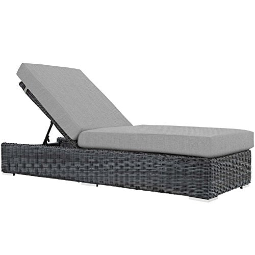 America Luxury - Outdoor Contemporary Modern Patio Pool Lounge Chair Chaise Grey
