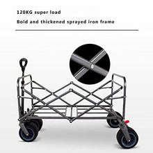 GPDJHRTI Camping cart, Folding Camping Wagon Beach Garden Heavy Duty 92L Large Capacity