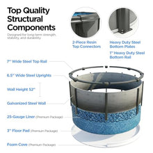 AquaDoc Coventry Round Steel Wall Above Ground Pool Kit 24' x 52"
