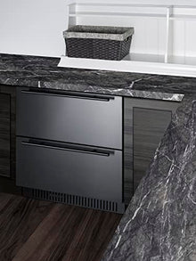 Summit 27-Inch 2-Drawer Outdoor Refrigerator, Stainless Steel - SPR275OS2D