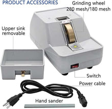 KZZAAO Manual Lens Edger, Optical Hand Lens Edger with 280 and 180 Lens Grinding Wheel for Resin Glass PC Stone Knives