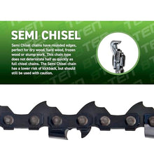 8TEN Chainsaw Chain Bulk Reel Semi Chisel 100 Foot .058 Gauge .325 Pitch