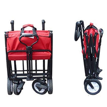 ZGLINMZ Garden Carts Heavy Duty Foldable Garden Trolley Garden Cart Beach Wagon Folding Wagon Foldable Pull Wagon Hand Cart Folding Cart Wagon Truck Wheelbarrow