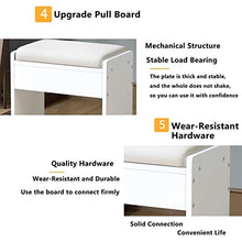 RFSHAOP Ottoman Foot Stool Linen Shoe Change Stool Small Footstool Square Foot Stools Rest Stool Footstools for Living Room Ottomans for The Bedroom Outdoor Ottomans, Grey B-44.5X33X36CM