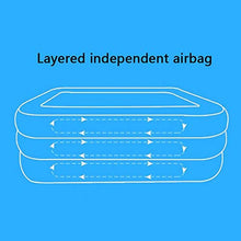 Inflatable Pool Float Lounge 1-3 People Use Family Interaction Pool Party Independent Layered Airbag Height Adjustable Backyard Water Party