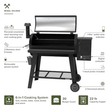 Oakford 930 Wood Pellet Smoker Grill with I-Site View Indicator & Smart App
