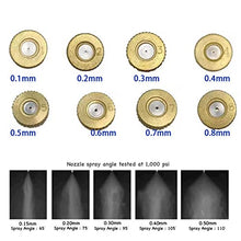 50PCS Brass Misting Nozzles High Pressure Mister Nozzles, Fog Nozzles Heads Micro-Mist Nozzles for Cooling System, Fog Nozzle Atomizing Mister Sprinkle for Patio Garden, 10/24 UNC Thread