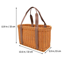 Storage Basket,Handwoven Rattan Picnic with Handle: Versatile for Market Finds and More