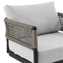 Afuera Living Modern Aluminum Outdoor Swivel Rocking Chair Black