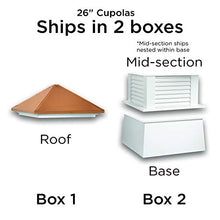 Good Directions Manchester Vinyl Cupola with Pure Copper Roof White 30”x40”
