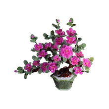 YXIANG56Q Fake Plants Chinese-Style Artificial Bonsai Tree - Indoor Plant Decoration, Jade Carving of Peony Flowers Bonsai Tree