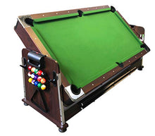 Simba USA 4-in-1 7Ft Pool Table with Benches - Green/White/Red