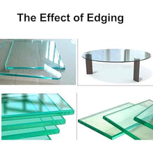 UILMLIO Electric Small Glass Edging Machine Portable Glass Edger Straight Round Bevel Edge Edge Grinder for Plexiglass Marble Stone Tile 680W