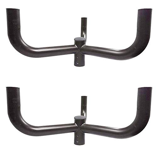 Triple 120° Bent Vertical Tenon Adaptor Pole Mounting Bracket 2 Pack