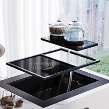 LICONG-2019 Tea Table Multi-Functional Mobile Tea Trolley Home Tea Trolley Rock Slab Kung Fu Tea Cart Folding Lift Balcony Coffee Table Side Table