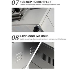 Electric Drawer Barbecue Meat Machine,3/5/7 Layer Multifunctional Commercial Drawer Barbecue Grill with Top Viewing Window & Oil Drain Pan,Stainless Steel Barbecue M(size_name-3 Layer)