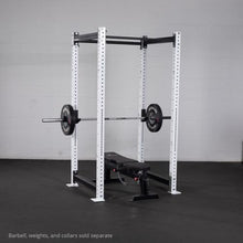 Titan Fitness X-3 Series 90" White Bolt-Down Power Rack 36" Depth