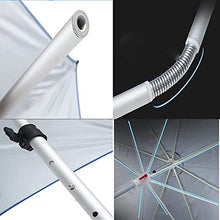 GAZOGJ Parasols Garden Parasol, Portable Fishing Umbrella, Outdoor Foldable Sun Umbrella, Beach Umbrella with Tilt Mechanism, Used for Fishing, Camping, Mountain, with Grou