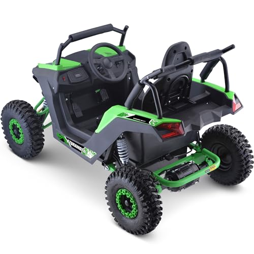 MotoTec Raider Kids UTV 48v 1200w Full Suspension Large Green