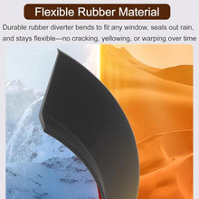 Sliding Windows Rain Diverter for Exterior Interior Groove, Peel and Stick wall Edges Drip Edge, Universal Dual-Layer Window Rain Guard