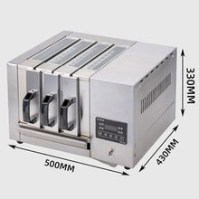 Electric Drawer Barbecue Meat Machine,3/5/7 Layer Multifunctional Commercial Drawer Barbecue Grill with Top Viewing Window & Oil Drain Pan,Stainless Steel Barbecue M(size_name-3 Layer)