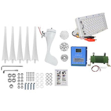 3000W Wind Turbine Generator 12V 24V 48V Windmill with MPPT Controller Power Supply Kit Solar Complementary Permanent Magnet Home Project Use Street Lighting(12V)