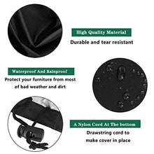 QIAOH Garden Furniture Cover Waterproof Rectangular 52x52x30in, Rattan Cube Set Cover Waterproof, Windproof, 420d Oxford Fabric Outdoor Garden Table Cover, Patio Table Cover