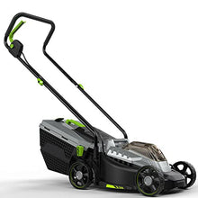 40V Lithium-Ion Battery Electric Lawn Mowers Portable Cordless Walk-Behind Lawn Mowers 32cm Cutting Width 5 Adjustable Cutting Heights