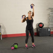 Body-Solid Vinyl Coated Kettlebell Set Multicolor