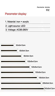 LEDLong Wall Lights Modern Waterproof IP65 Villa Porch GardenLed Patio Exterior Wall Wall Sconces (150 x 9 x 4.5 cm, 45 W, Warm White)